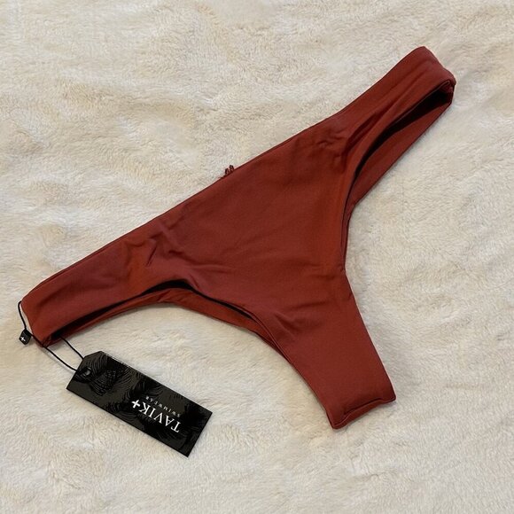 NWT Tavik Ali Mini Swim Bottom in Rust - Extra Small - Picture 4 of 7